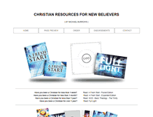 Tablet Screenshot of afreshstartbook.com